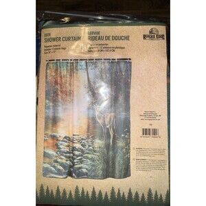 Rivers Edge Deer Shower W/ 12 Plastic Rings Cabin Camping